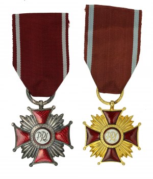 Kommunistische Partei, Goldenes und silbernes Verdienstkreuz. Staatliche Münze 1952-1989 (951)