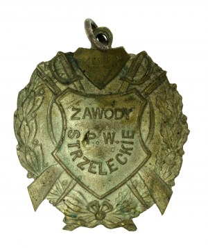 II RP, Vojenský sportovní klub 4. pěšího pluku. Leg. - Střelecká soutěž 1928 (210)