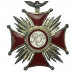 Druhá republika, Strieborný kríž za zásluhy s krabičkou. Gontarczyk (552)