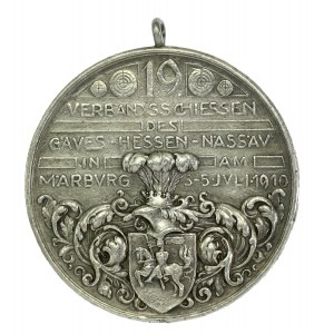 Německo, střelecká medaile 1910. (557)