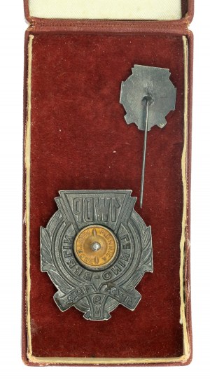 PRL, Distintivo della 1ª Divisione di fanteria di Varsavia con miniatura (560)