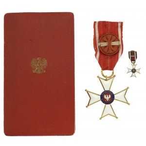 PRL, Offizierskreuz des Ordens der Polonia Restituta, 4. Klasse, mit Box (575)