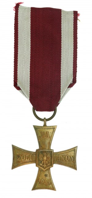 PRL, Cross of Valor 1944 with ribbon (576)