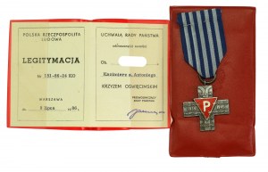 PRL, Krzyż Oświęcimski z legitymacją 1986 r. (579)