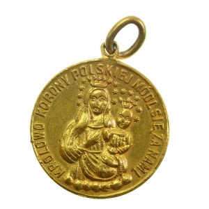 Medalik patriotyczny, herb Polski i Litwy z powstania listopadowego - złoto (591)