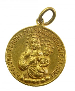 Vlastenecký medailón, erb Poľska a Litvy z novembrového povstania - zlatý (591)