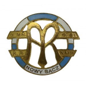 II RP, Barettabzeichen des Gymnasiums der Schwestern des N.P. N.M.P., Nowy Sącz (655)