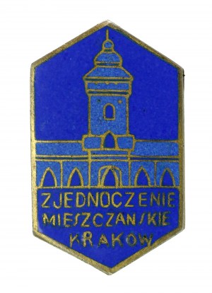 II RP, Badge of Zjednoczenie Mieszczanskie Oddział Kraków (674)