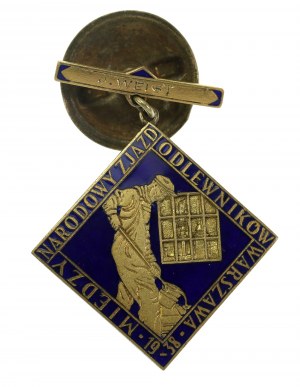 II RP, Badge of the International Foundrymen's Convention, Warsaw 1938 (677)