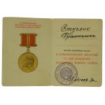 UdSSR, Medaille zur Hundertjahrfeier der Geburt Lenins zusammen mit Karte - für Ausländer (767)