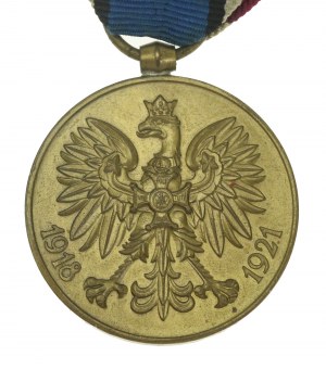 II RP, Medal Pamiątkowy za Wojnę 1918-1921. Bardzo ładny. (770)