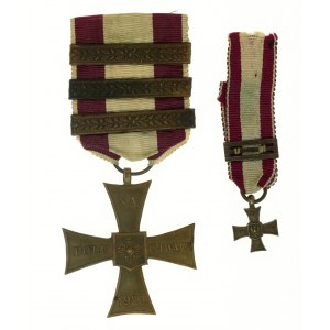 PSZnZ, Croix de la Vaillance 1920 quatre fois décernée avec miniature Croix de la Vaillance quatre fois décernée avec miniature (771)