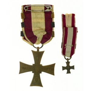 PSZnZ, Kříž za statečnost 1920 čtyřikrát udělen s miniaturou Kříž za statečnost čtyřikrát udělen s miniaturou (771)