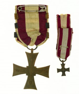PSZnZ, Cross of Valour 1920 four times awarded with miniature Cross of Valour four times awarded with miniature (771)