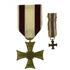 PSZnZ, Kríž za statočnosť 1920 s miniatúrou (772)