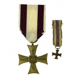 PSZnZ, Croix de la Vaillance 1920 avec miniature (772)