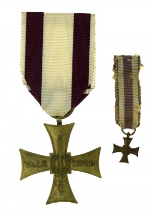 PSZnZ, Croix de la Vaillance 1920 avec miniature (772)