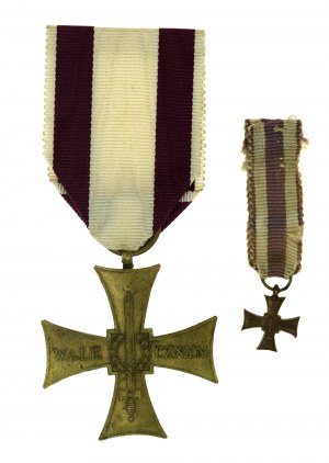 PSZnZ, Krzyż Walecznych 1920 z miniaturą (772)