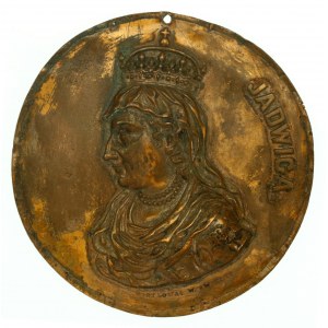 Medalion Królowa Jadwiga wg. Mintera. Stary galwan (363)