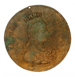 Medaglione Regina Edvige di Minter. Vecchio galvano (363)