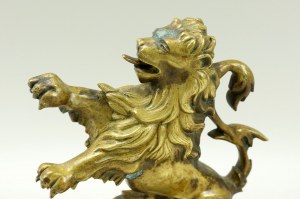 Early 17th century bronze lion (171)