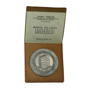 PRL, Medal XX lecia Lubelskiej Spółdzielni Mieszkaniowej 1957-1977 (200)