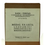 PRL, Medal XX lecia Lubelskiej Spółdzielni Mieszkaniowej 1957-1977 (200)