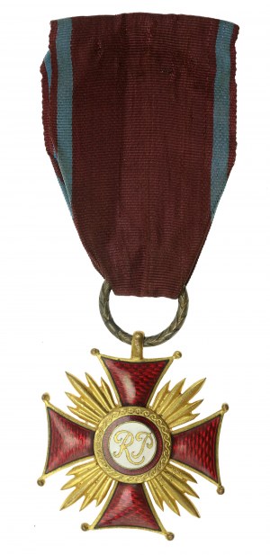 Poľská ľudová republika, Zlatý kríž za zásluhy Poľskej republiky, - rez. Mincovňa 1949-1952 (382)