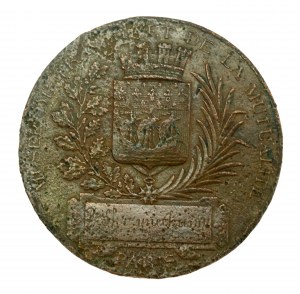 Francja / Polska, Medal francuski dedykowany Polakowi B. Skrzyneckiemu (398)