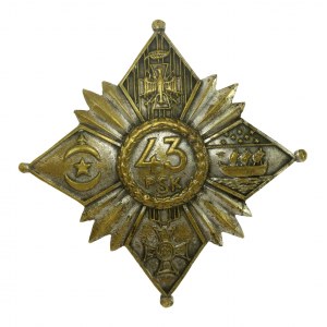 Second Republic, Badge of the 43rd Rifle Regiment of the Bayonne Legion. Gontarczyk (945)