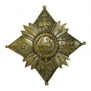 Second Republic, Badge of the 43rd Rifle Regiment of the Bayonne Legion. Gontarczyk (945)