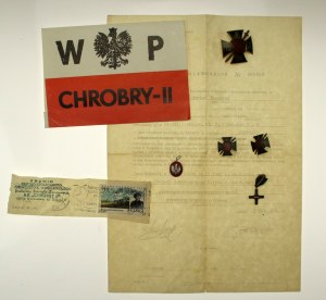 Chrobry II, ensemble de souvenirs d'anciens combattants (946)