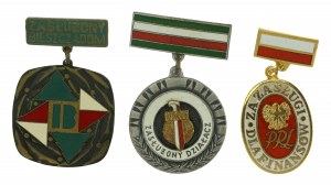 PRL, Trzy odznaki resortowe (957)
