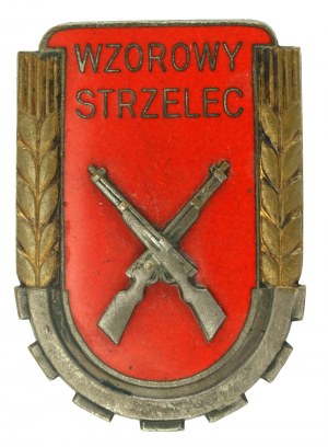 Volksrepublik Polen, Musterschützenabzeichen wz. 1951. groß (973)