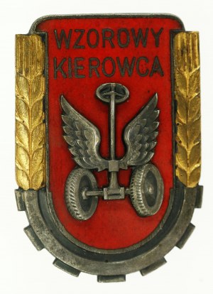 Volksrepublik Polen, Modellfahrerabzeichen, Modell 1951, groß (975)