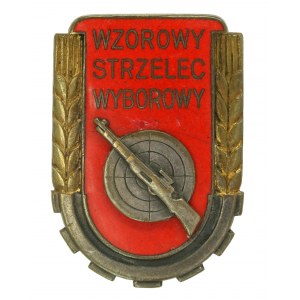 People's Republic of Poland, Model Selective Rifleman Badge wz. 1951. large (976)