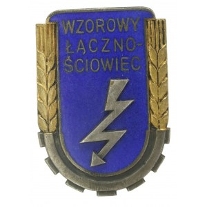 PRL, Odznaka Wzorowy Łącznościowiec wz. 1951. Duża (978)