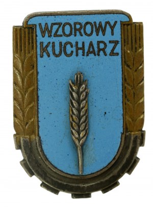 République populaire de Pologne, insigne de cuisinier modèle 1951, grand (980)