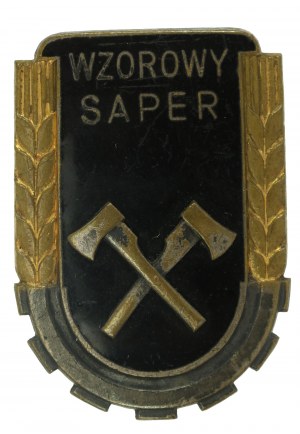 People's Republic of Poland, Model Sapper Badge wz. 1951. large (983)