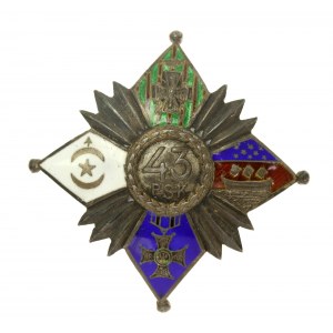 II RP, odznak 43. streleckého pluku Bayonskej légie (992)