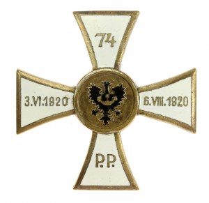 II RP, Abzeichen des 74. Oberschlesischen Infanterieregiments (994)