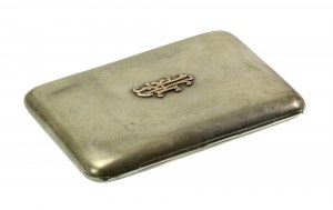 II RP, Cigarette case with the coat of arms of Jastrzebiec. Executed by Krupski and Matulewicz (712)