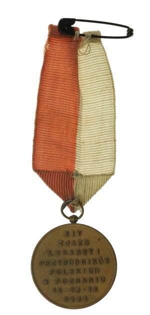 II RP, Médaille du XIVe Congrès des médecins et naturalistes polonais à Poznan 1933 (542)