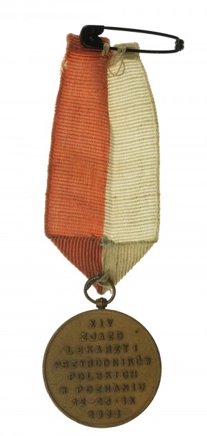 II RP, Medaglia del XIV Congresso dei medici e naturalisti polacchi di Poznan 1933 (542)