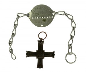 PSZnZ, un ensemble de souvenirs du capitaine, la Croix de Monte Cassino et un bracelet commémoratif (547)