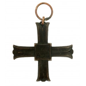 PSZnZ, súbor pamätných predmetov kapitána, kríž Monte Cassino a pamätný náramok (547)