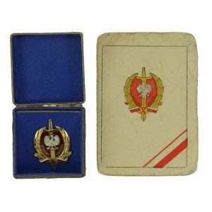 PRL, Badge of 10 Years in the Service of the Nation with ID and box (441)