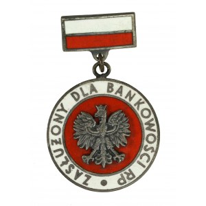III RP, odznak za zásluhy v bankovníctve Poľskej republiky s preukazom (450)