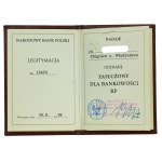 III RP, Odznak za zásluhy v bankovnictví Polské republiky s průkazem (450)