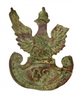 II RP, Aigle wz. 19 - 43ème Régiment de Fusiliers de la Légion de Bayonne. Rare (721)